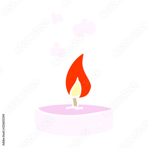 cartoon doodle scented candle