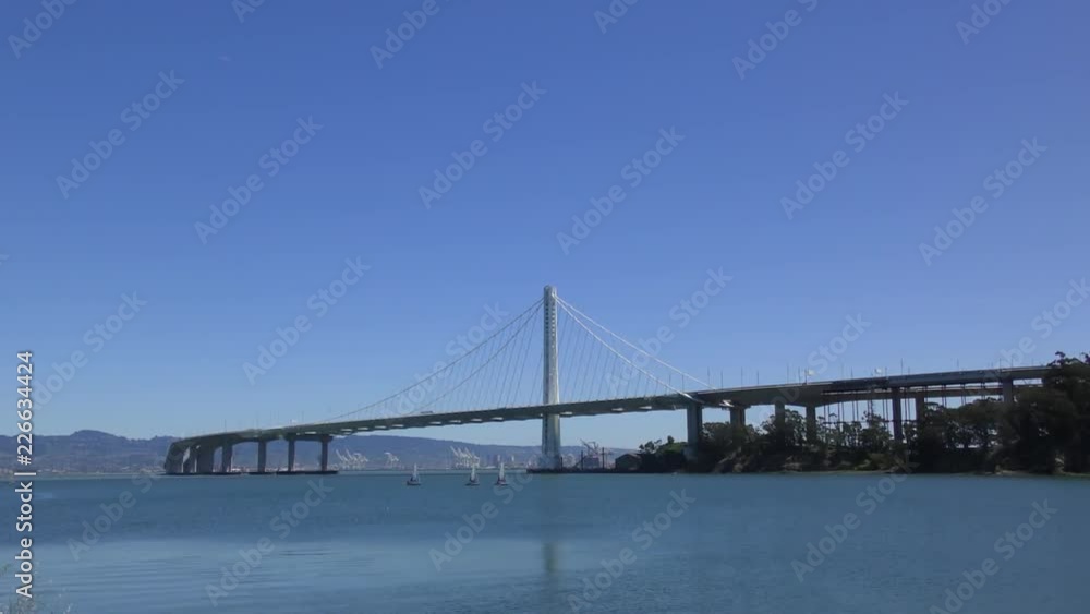 The Bay Bridge in San Francisco, California, USA, circa May 2017 The Bay Bridge in San Francisco, California, USA, circa May 2017