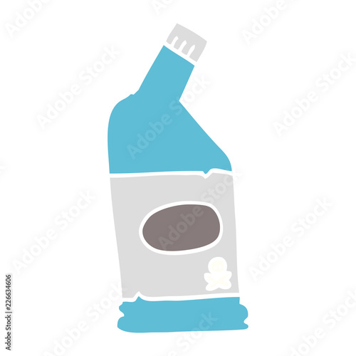 cartoon doodle bleach cleaner