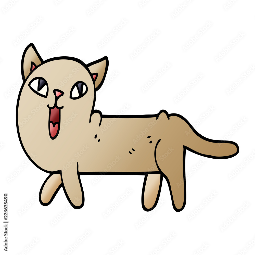 cartoon doodle funny cat cartoon doodle funny cat