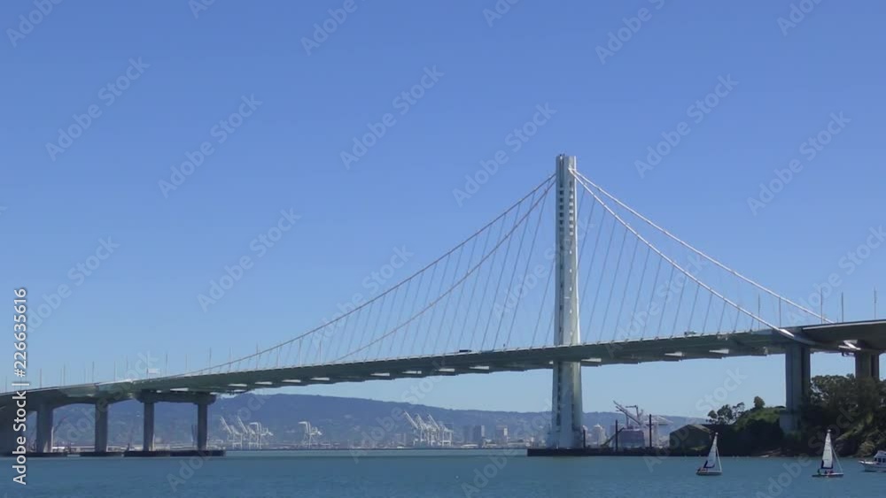 The Bay Bridge in San Francisco, California, USA, circa May 2017 The Bay Bridge in San Francisco, California, USA, circa May 2017
