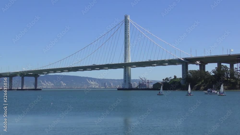 The Bay Bridge in San Francisco, California, USA, circa May 2017 The Bay Bridge in San Francisco, California, USA, circa May 2017