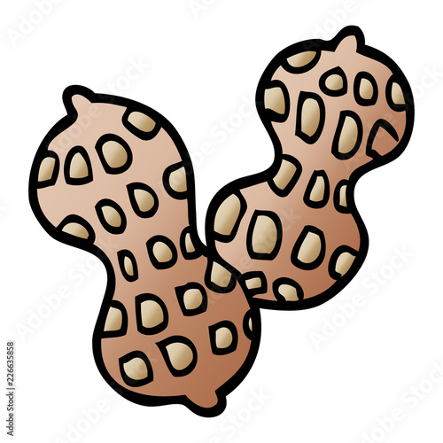 cartoon doodle peanut