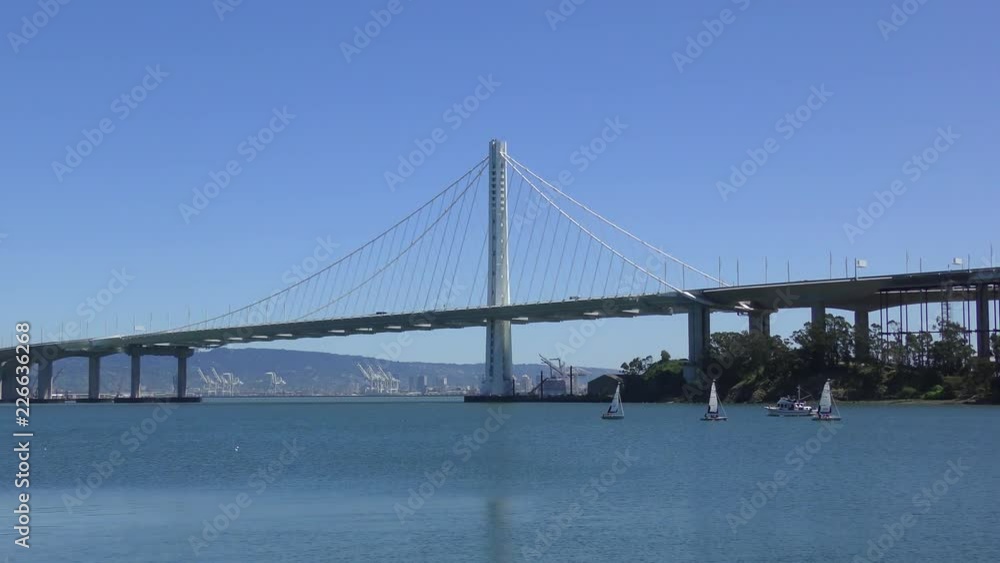 The Bay Bridge in San Francisco, California, USA, circa May 2017 The Bay Bridge in San Francisco, California, USA, circa May 2017