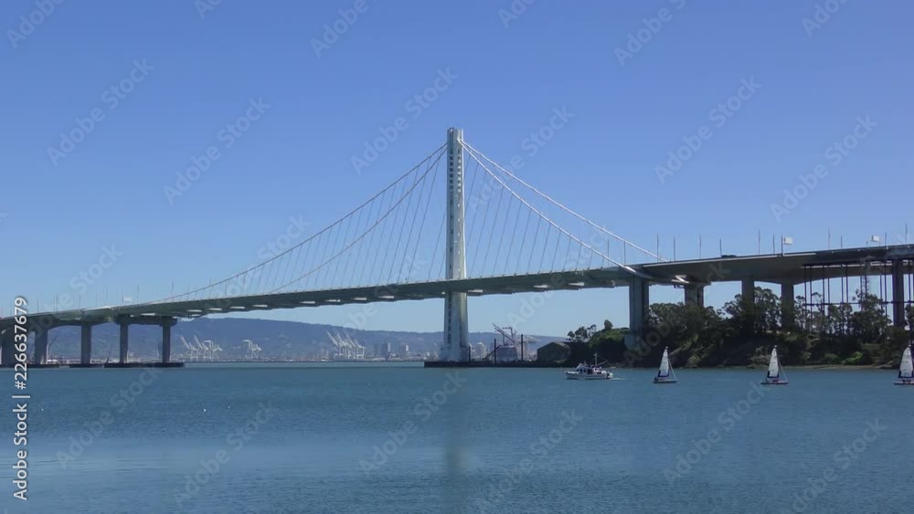 The Bay Bridge in San Francisco, California, USA, circa May 2017 The Bay Bridge in San Francisco, California, USA, circa May 2017