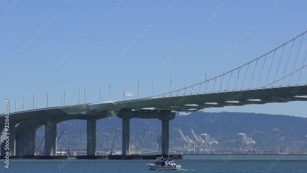 The Bay Bridge in San Francisco, California, USA, circa May 2017 The Bay Bridge in San Francisco, California, USA, circa May 2017