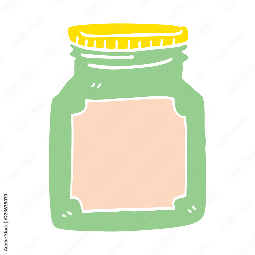 cartoon doodle empty jar Stock Vector | Adobe Stock