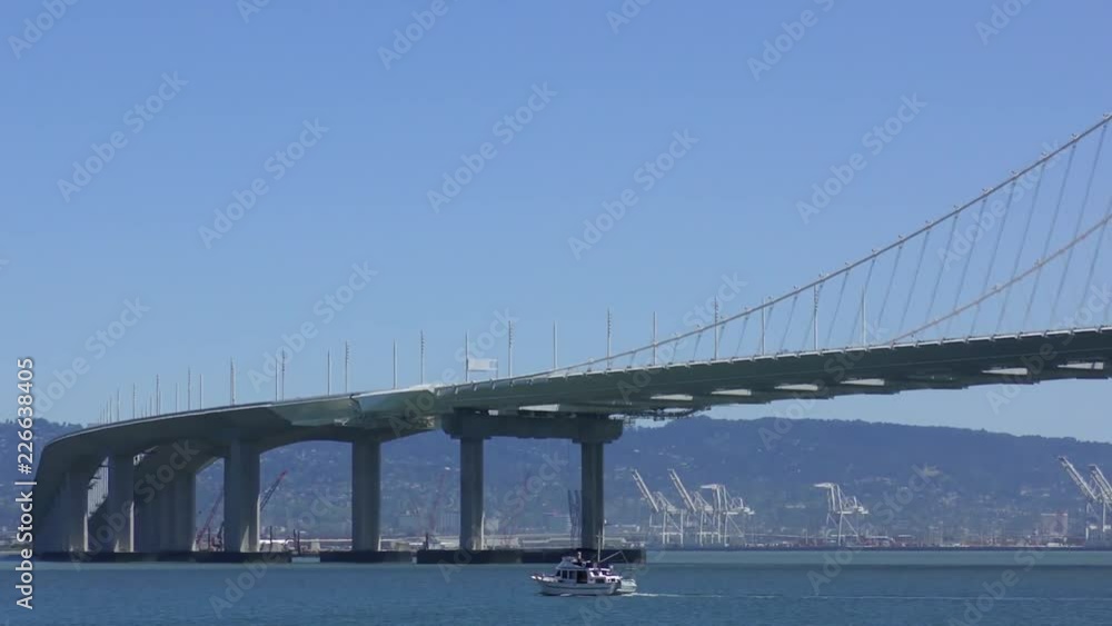 The Bay Bridge in San Francisco, California, USA, circa May 2017 The Bay Bridge in San Francisco, California, USA, circa May 2017
