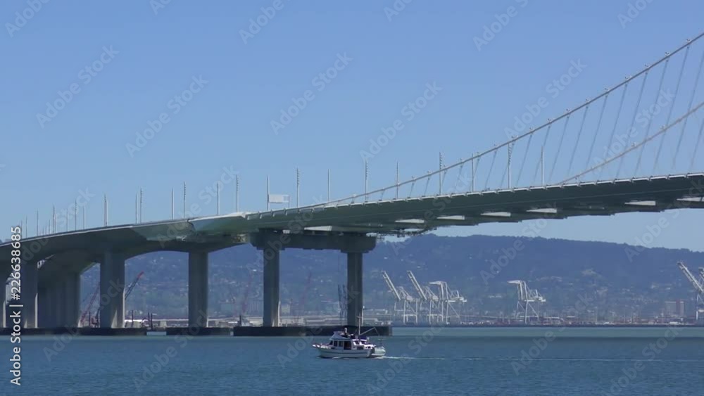 The Bay Bridge in San Francisco, California, USA, circa May 2017 The Bay Bridge in San Francisco, California, USA, circa May 2017