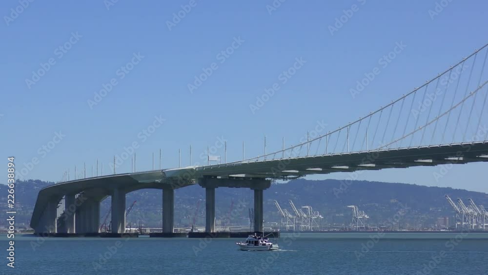 The Bay Bridge in San Francisco, California, USA, circa May 2017 The Bay Bridge in San Francisco, California, USA, circa May 2017