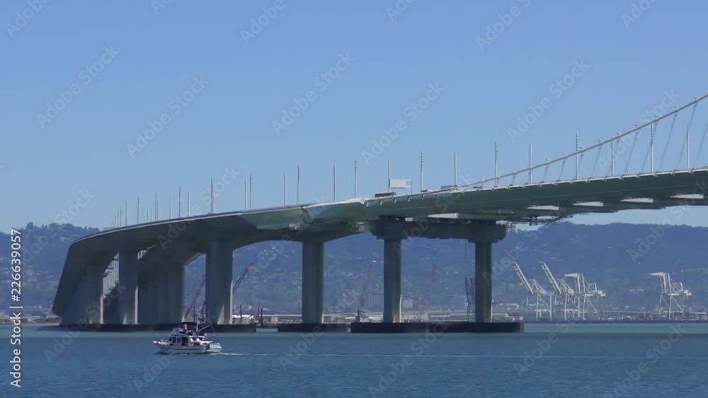The Bay Bridge in San Francisco, California, USA, circa May 2017 The Bay Bridge in San Francisco, California, USA, circa May 2017