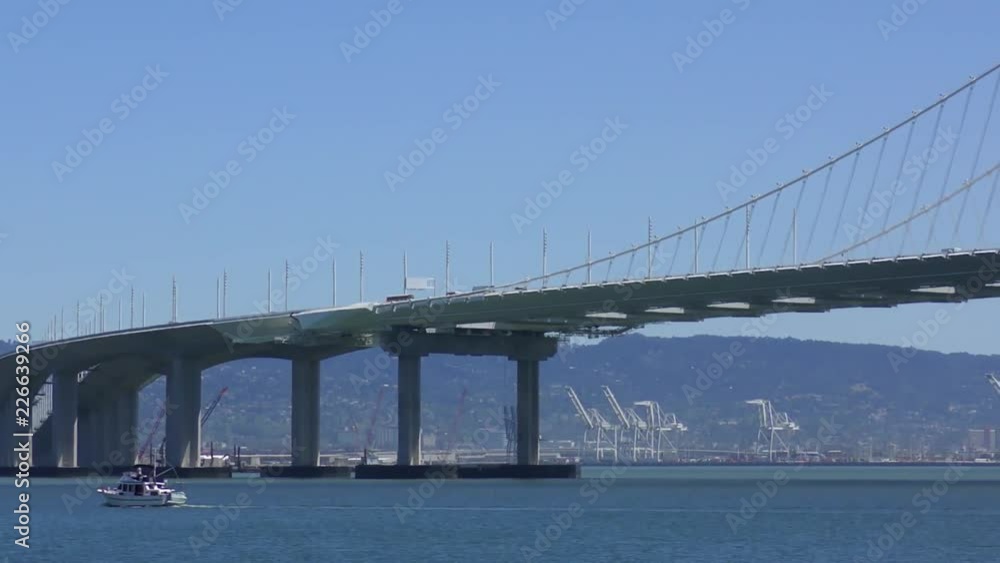 The Bay Bridge in San Francisco, California, USA, circa May 2017 The Bay Bridge in San Francisco, California, USA, circa May 2017