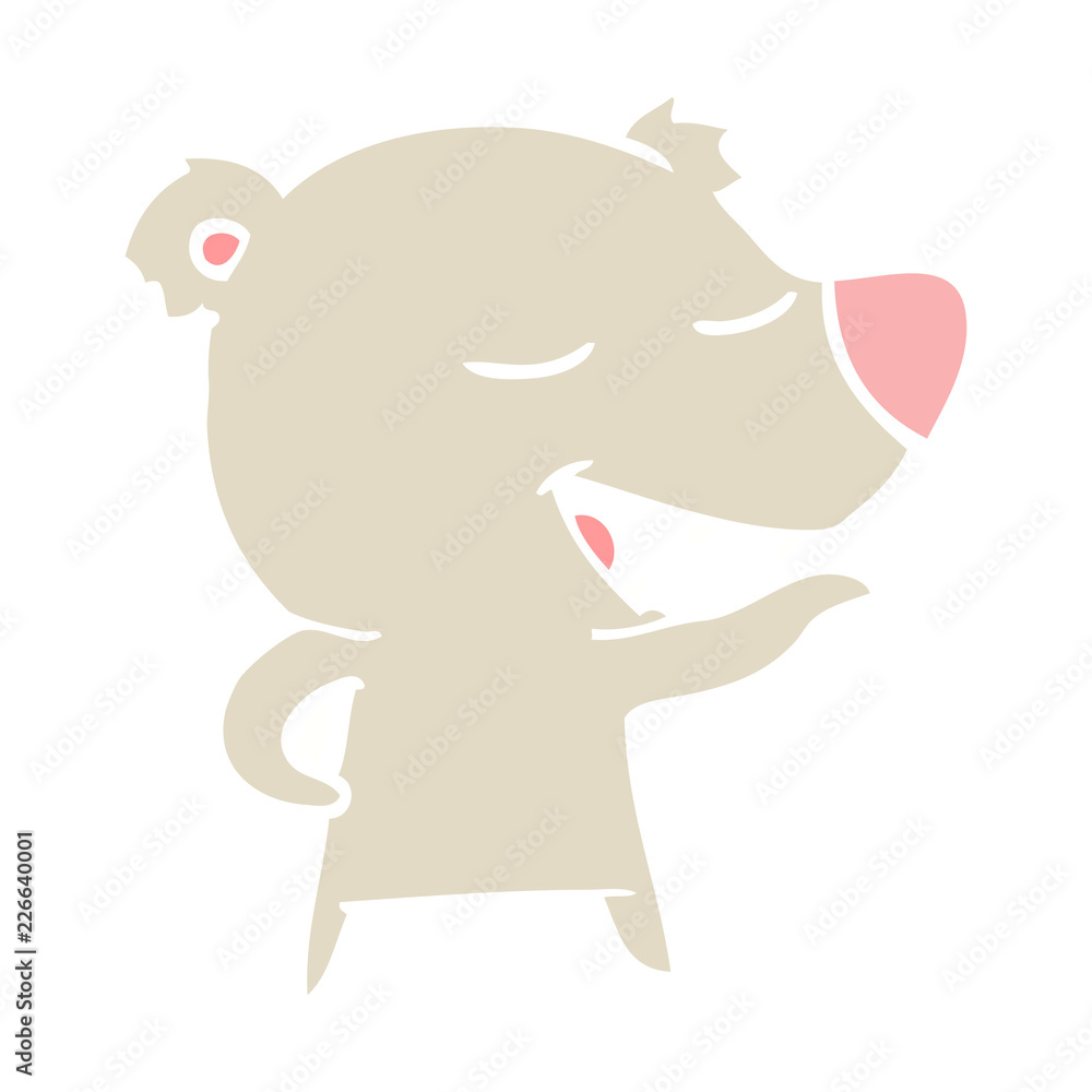 flat color style cartoon bear flat color style cartoon bear