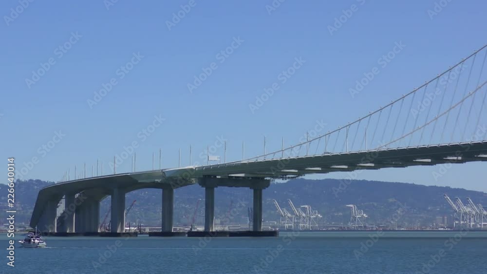 The Bay Bridge in San Francisco, California, USA, circa May 2017 The Bay Bridge in San Francisco, California, USA, circa May 2017
