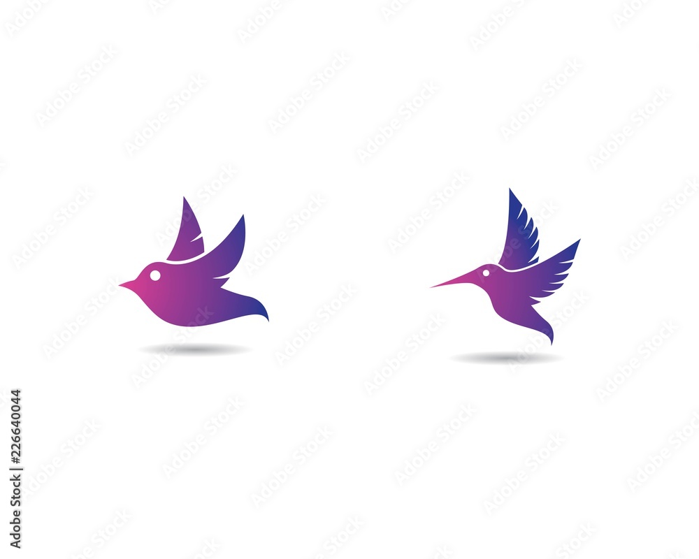 Obraz premium Hummingbird logo illustration