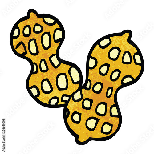cartoon doodle peanut