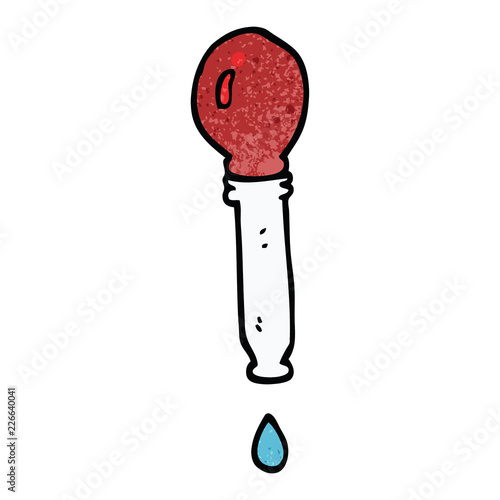 cartoon doodle pipette