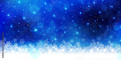 クリスマス　雪　冬　背景