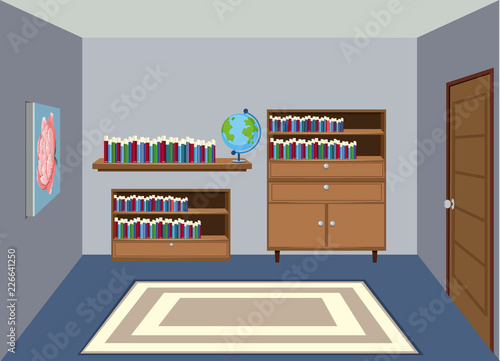 Interior of reading room