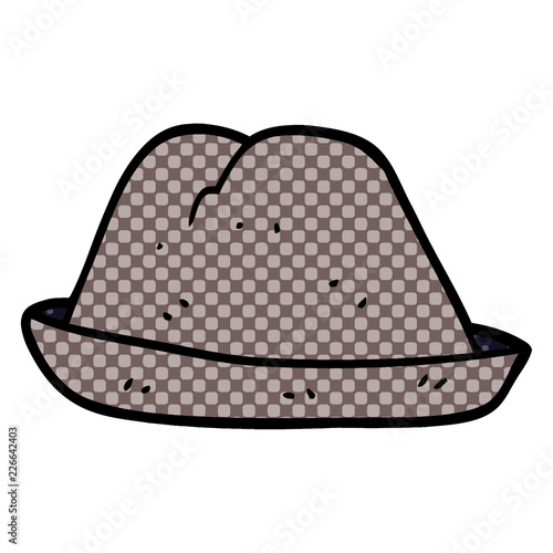 cartoon doodle hat