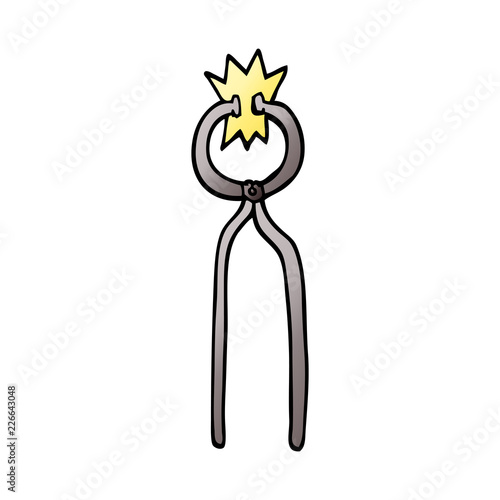 cartoon doodle clamps