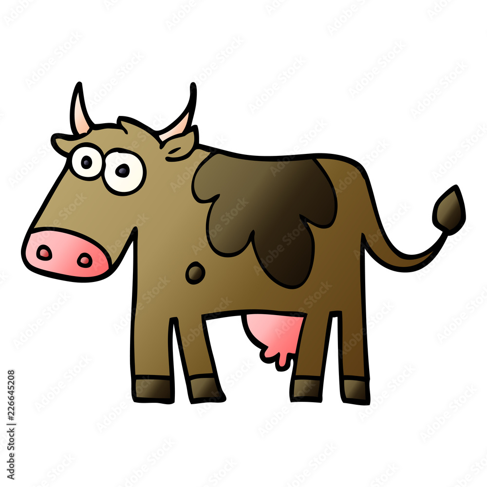 cartoon doodle farm cow cartoon doodle farm cow