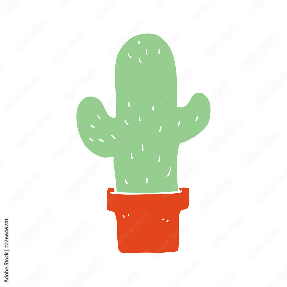 flat color style cartoon cactus flat color style cartoon cactus
