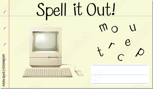 Spell English word computer