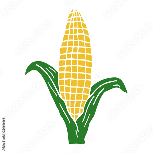 cartoon doodle healthy corn