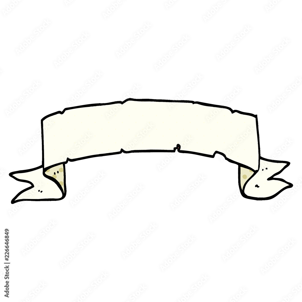 cartoon doodle scroll banner cartoon doodle scroll banner