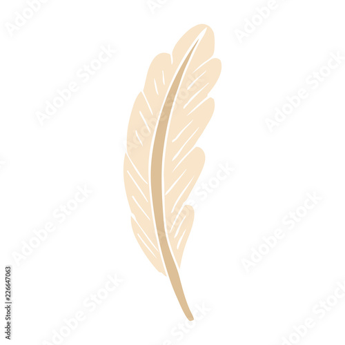cartoon doodle white feather