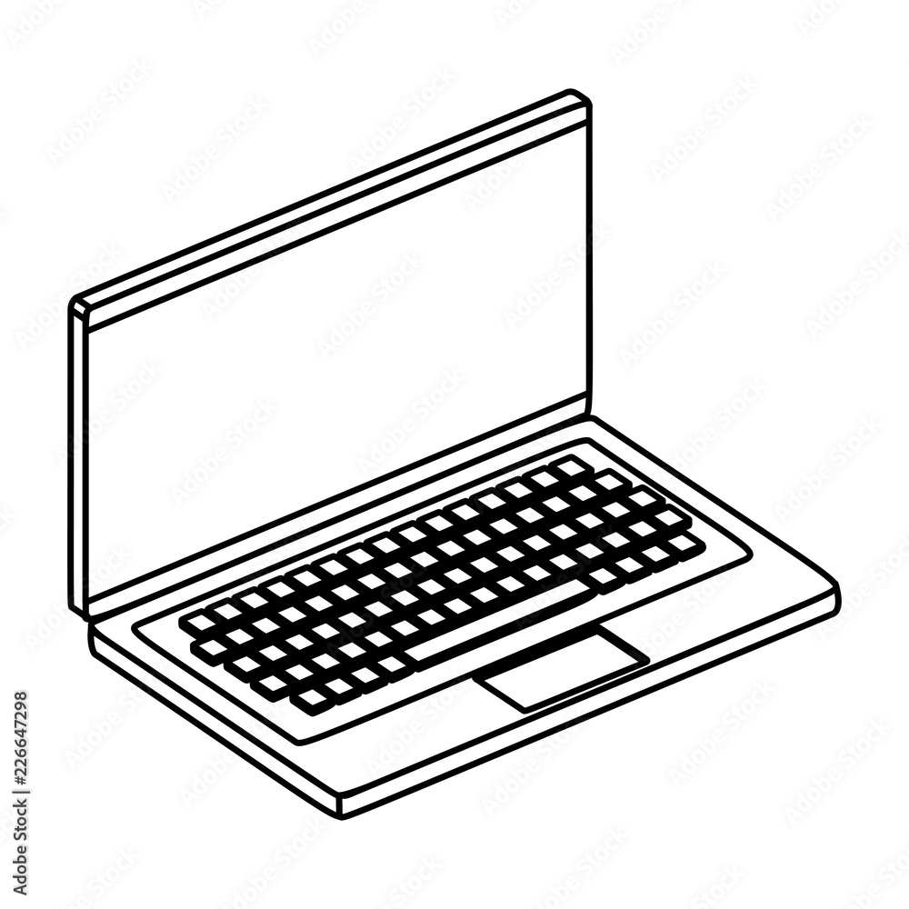 laptop computer isolated icon laptop computer isolated icon