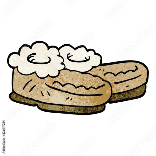 cartoon doodle comfy slippers