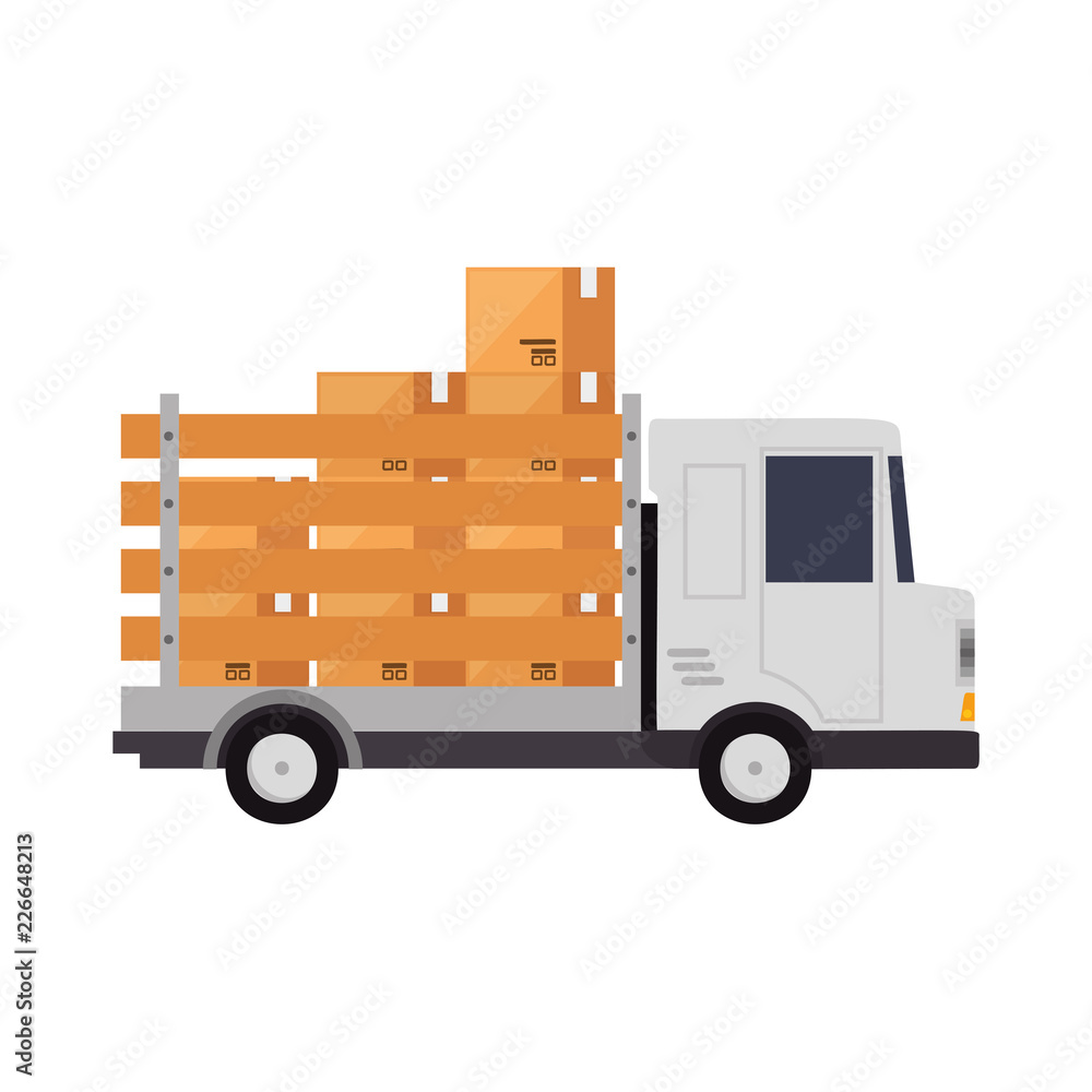 delivery service truck isolated icon delivery service truck isolated icon