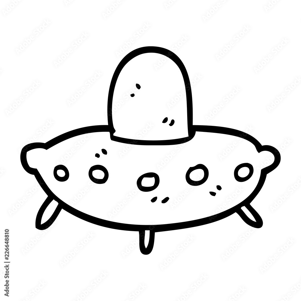 line drawing cartoon alien spaceship line drawing cartoon alien spaceship