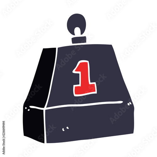 cartoon doodle one ton