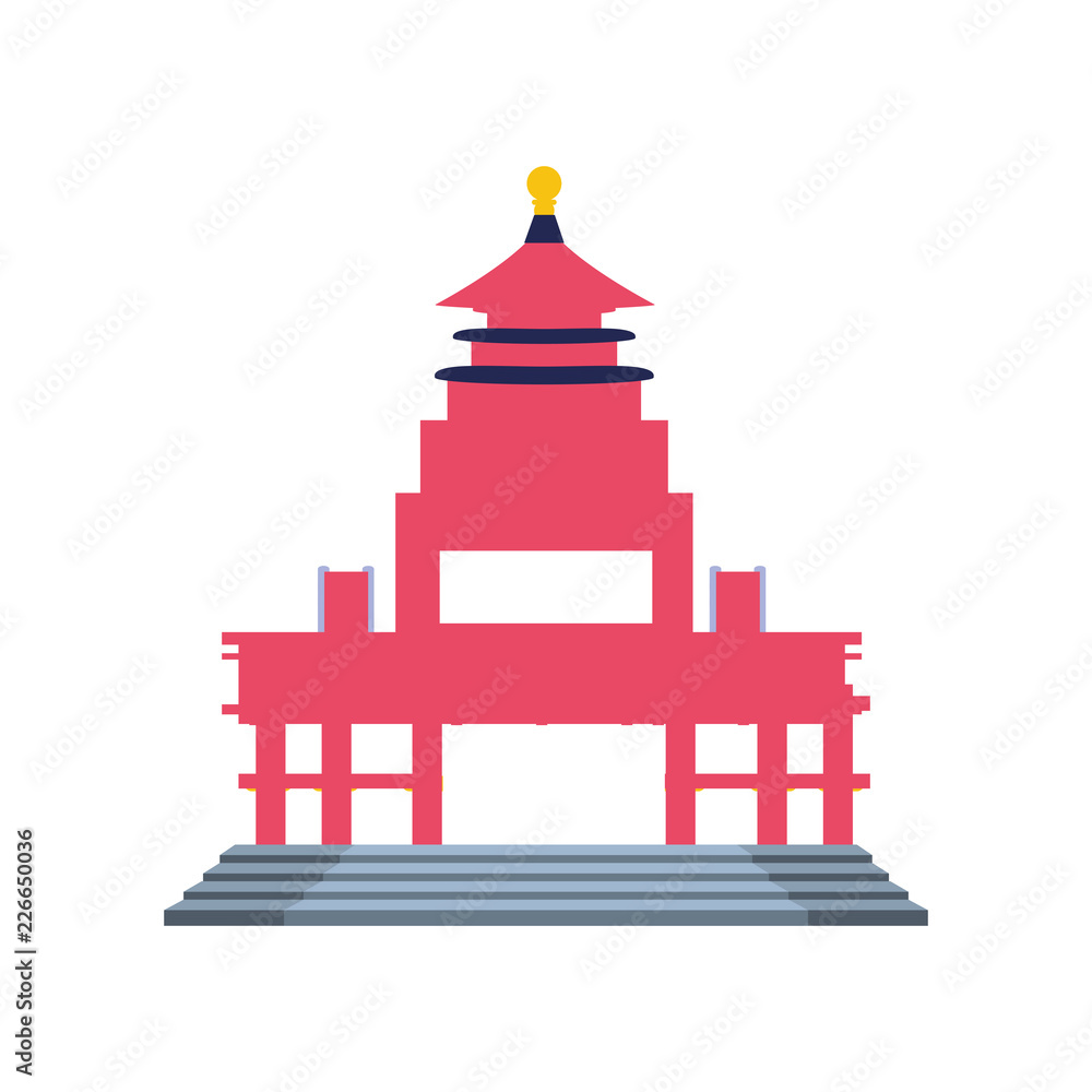 chinese portal isolated icon chinese portal isolated icon