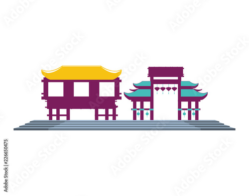 chinese portals isolated icon