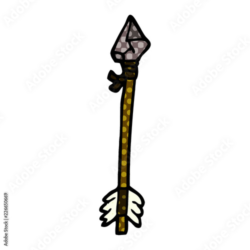 primitive arrow cartoon doodle