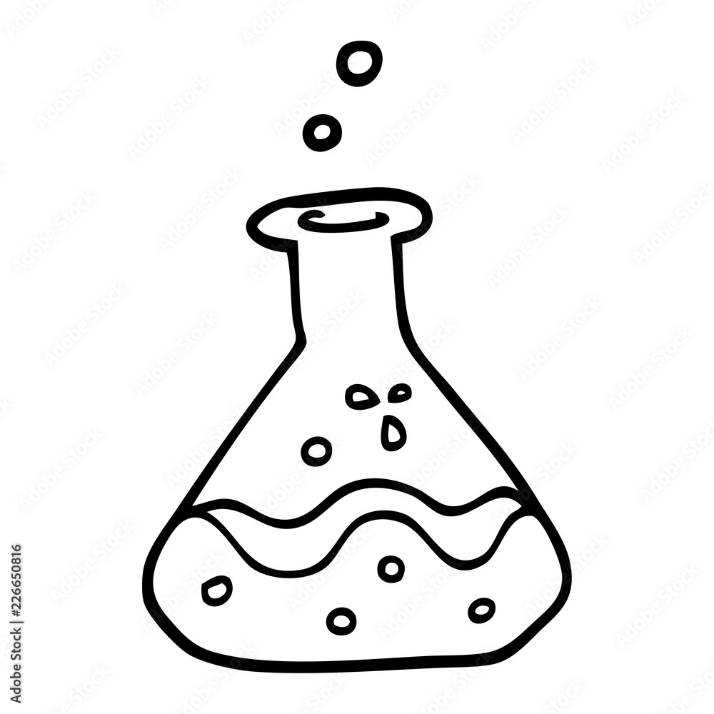line drawing cartoon chemical bottles line drawing cartoon chemical bottles
