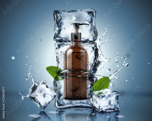 Frozen body wash ads