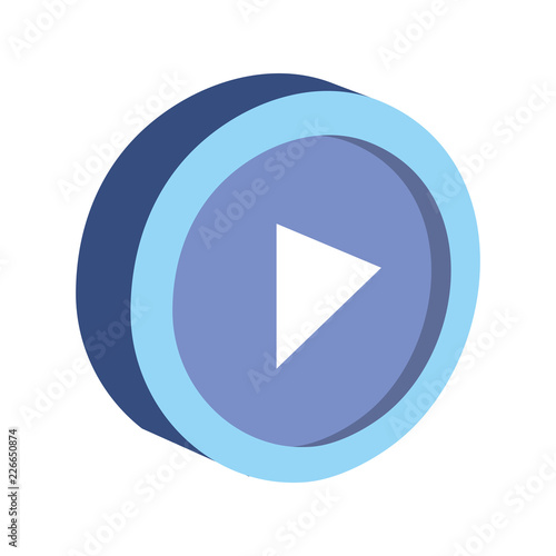 Free Download play button isolated icon - GFXLoad