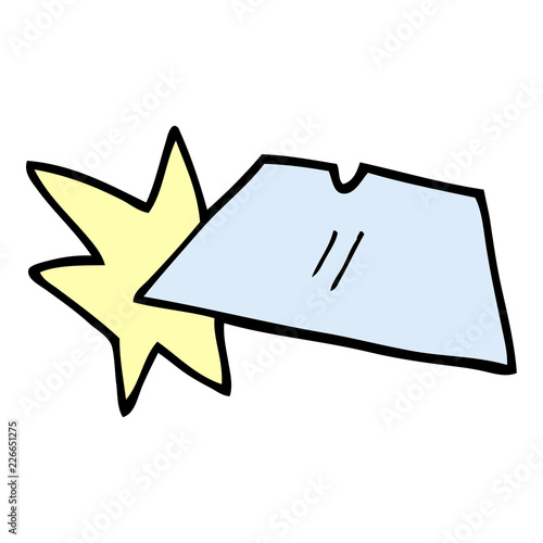 cartoon doodle shiny razorblades