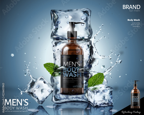 Frozen body wash ads