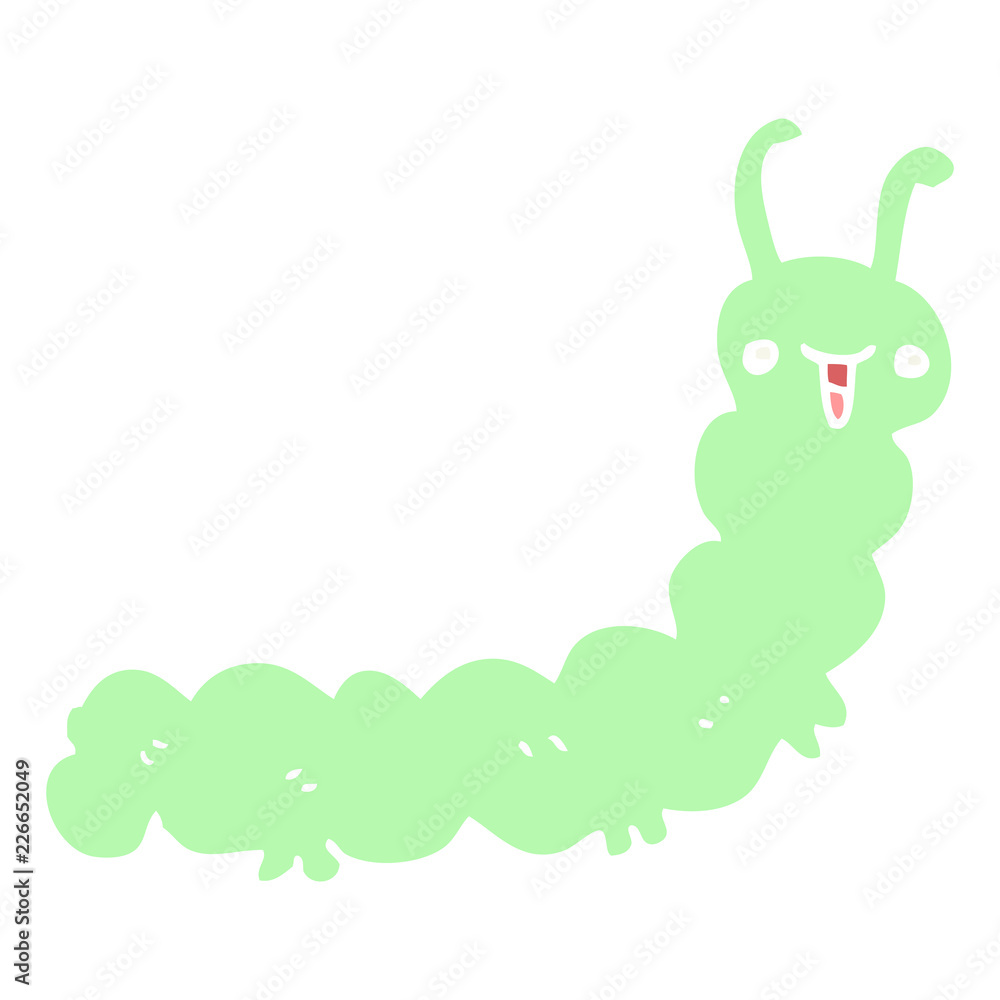 flat color style cartoon caterpillar flat color style cartoon caterpillar