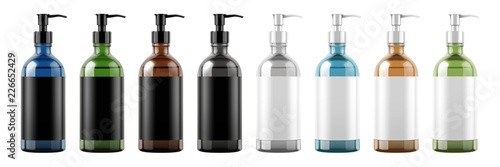 Set of pump bottles