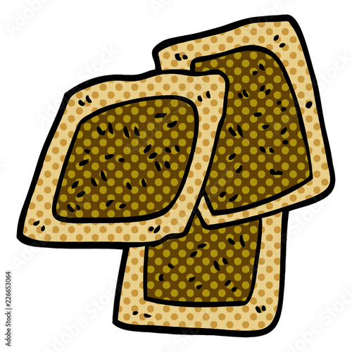 cartoon doodle teabags