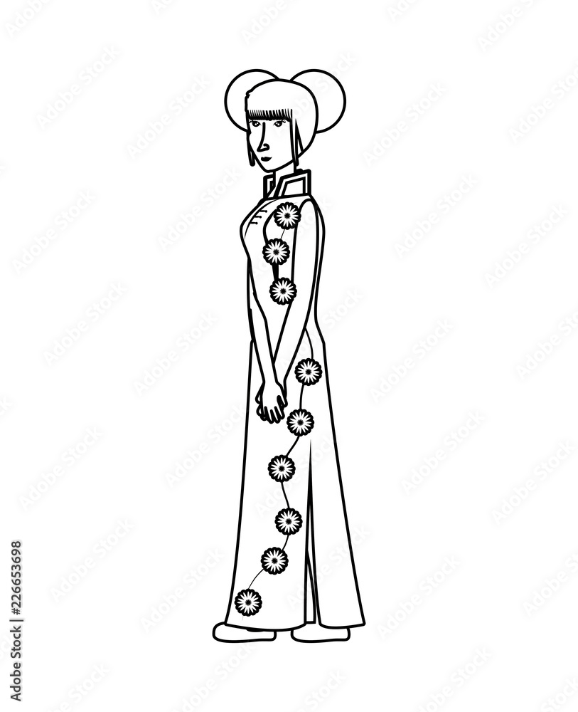 geisha woman avatar character geisha woman avatar character
