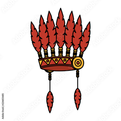 indigenus feathers crown thanksgiving icon photo