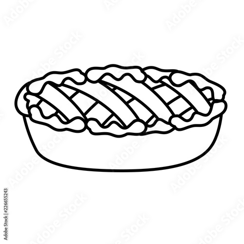 delicious apple pie icon